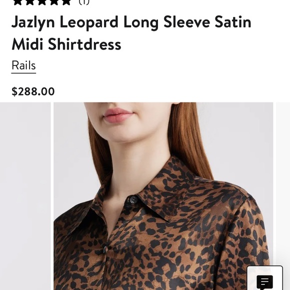 Rails Jazlyn Leopard Satin Shirtdress - Picture 4 of 10